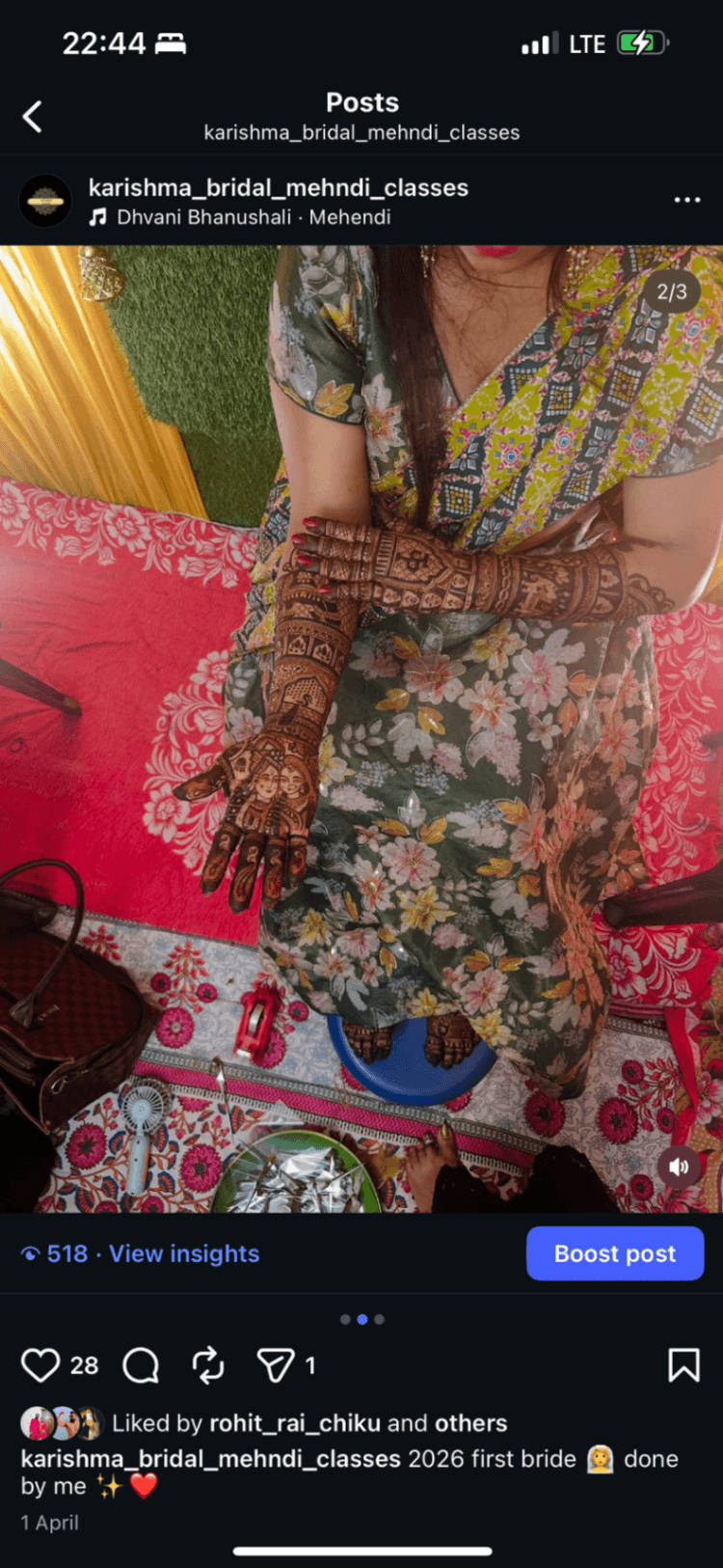 Karishma mehndi image 2