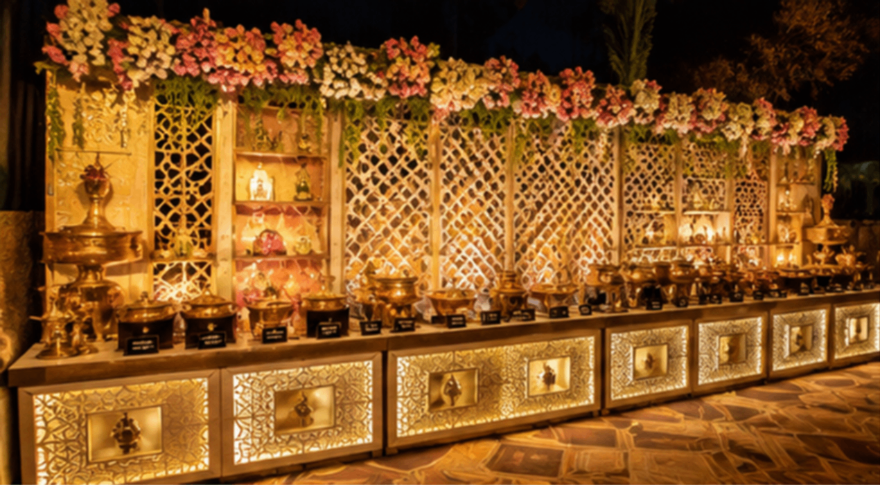 Buffet catering setup by Rajbarir Bhoj