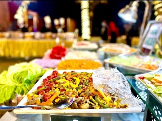 Buffet catering setup by Rajbarir Bhoj