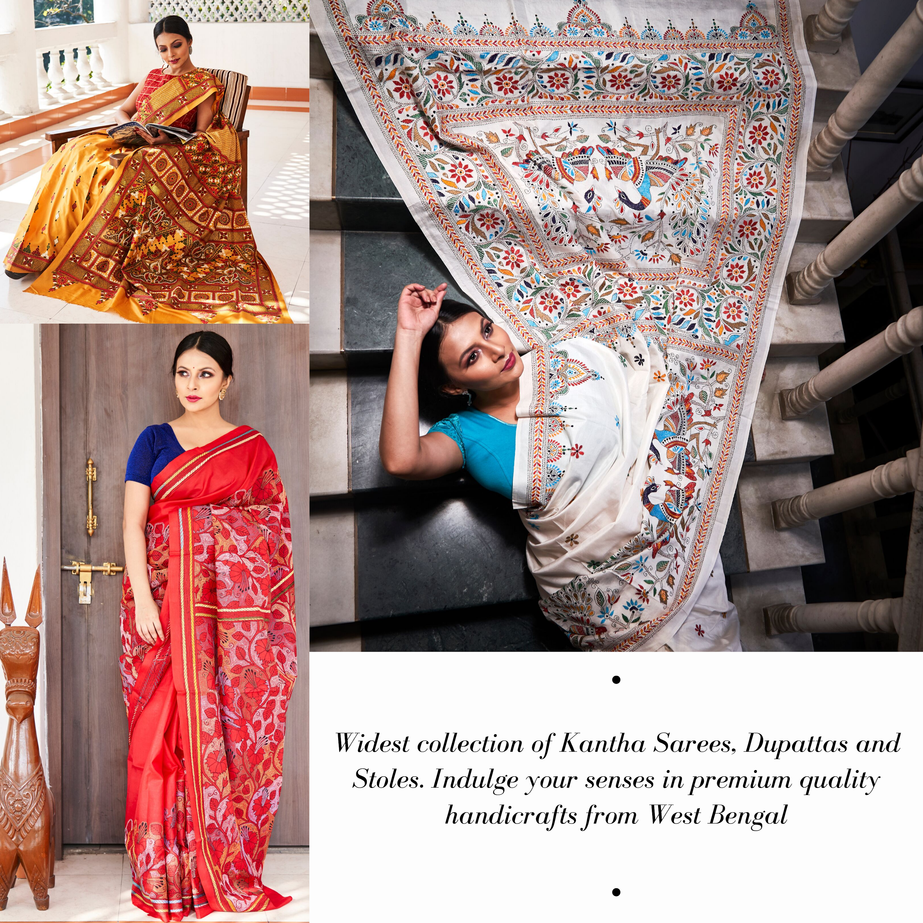 Wedding saree collection by Kantha by Farah Khan