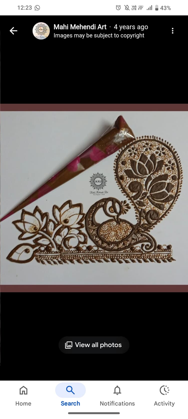 Khushi mehandi art image 3