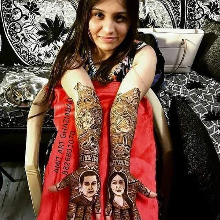 Krishna mehandi Art image 11