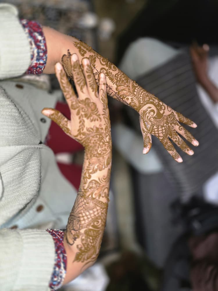 Krishna mehandi Art image 13