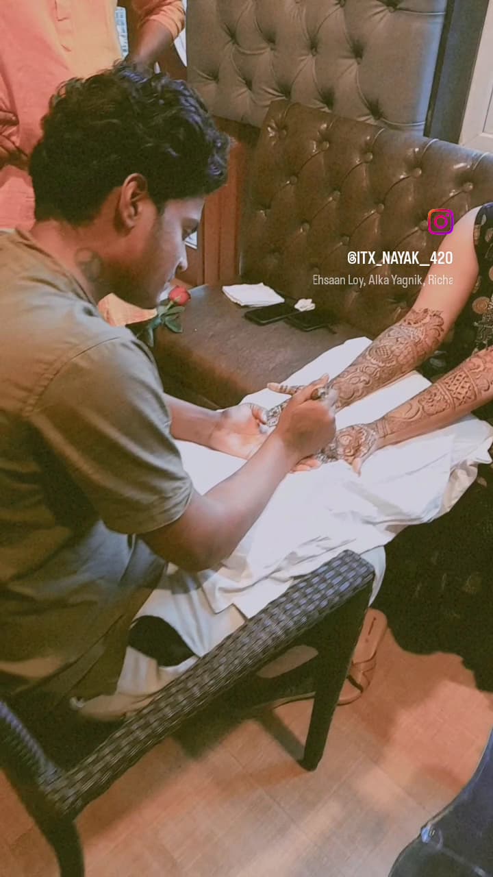 Krishna mehandi Art image 19