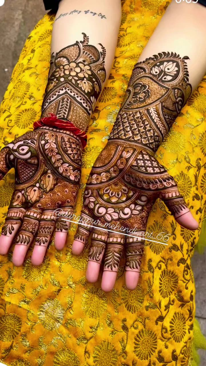 Krishna mehandi Art image 25