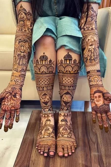 Krishna mehandi Art image 30