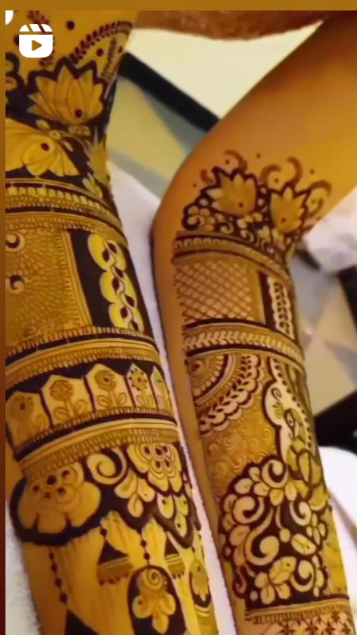 Krishna mehandi Art image 8