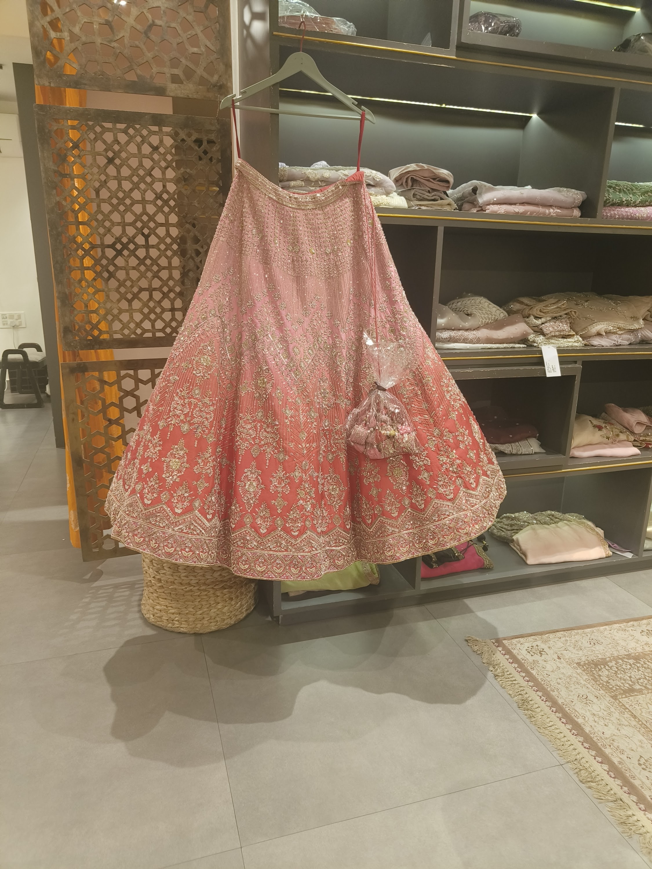 Designer bridal lehenga by Sequins & Pearls By Vivek