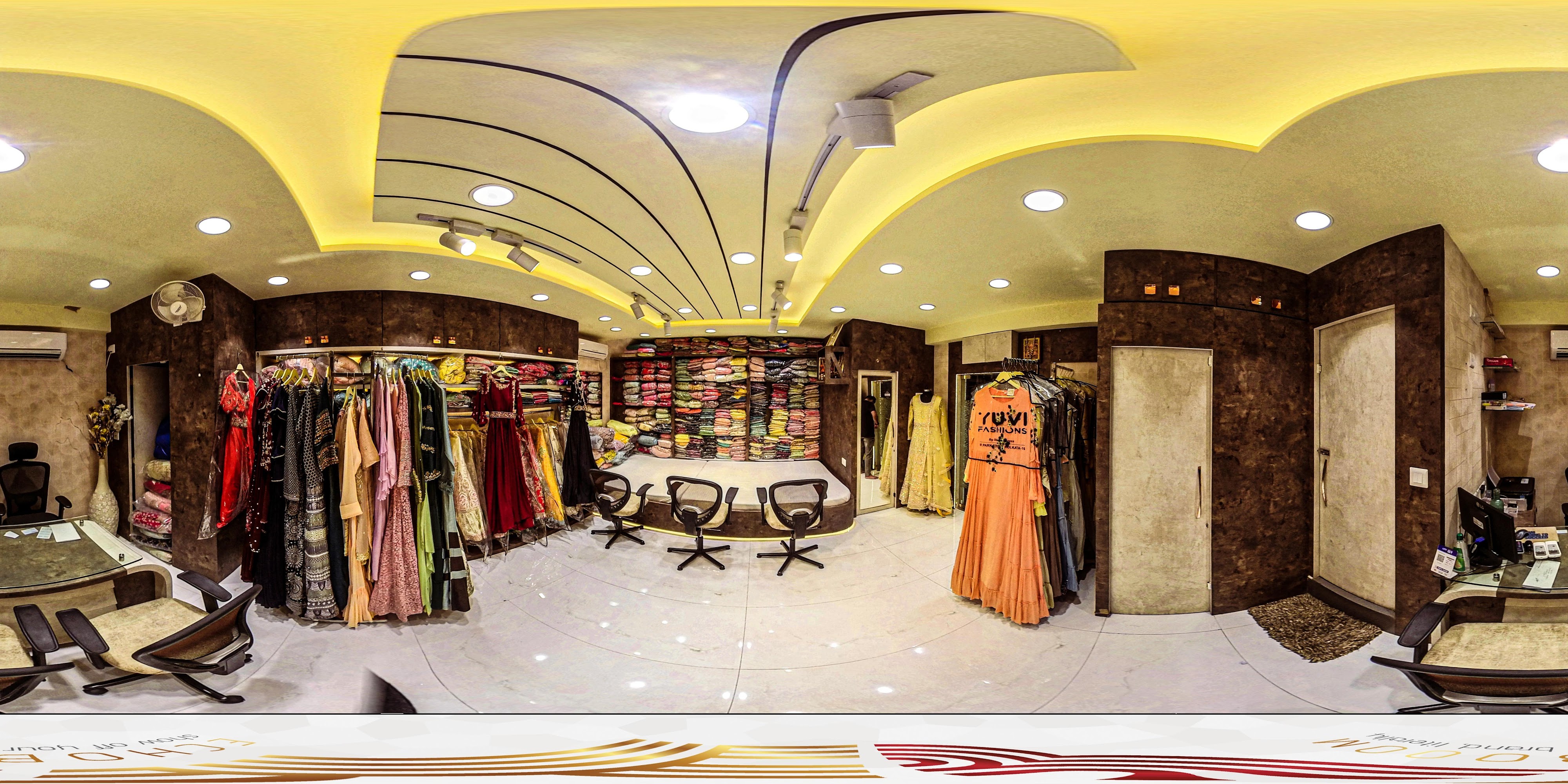 Designer bridal lehenga by Yuvi Fashions
